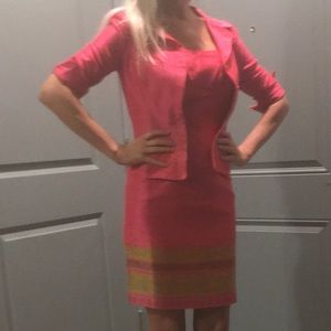 GEORGIOU Designer Dress and Matching Jacket.